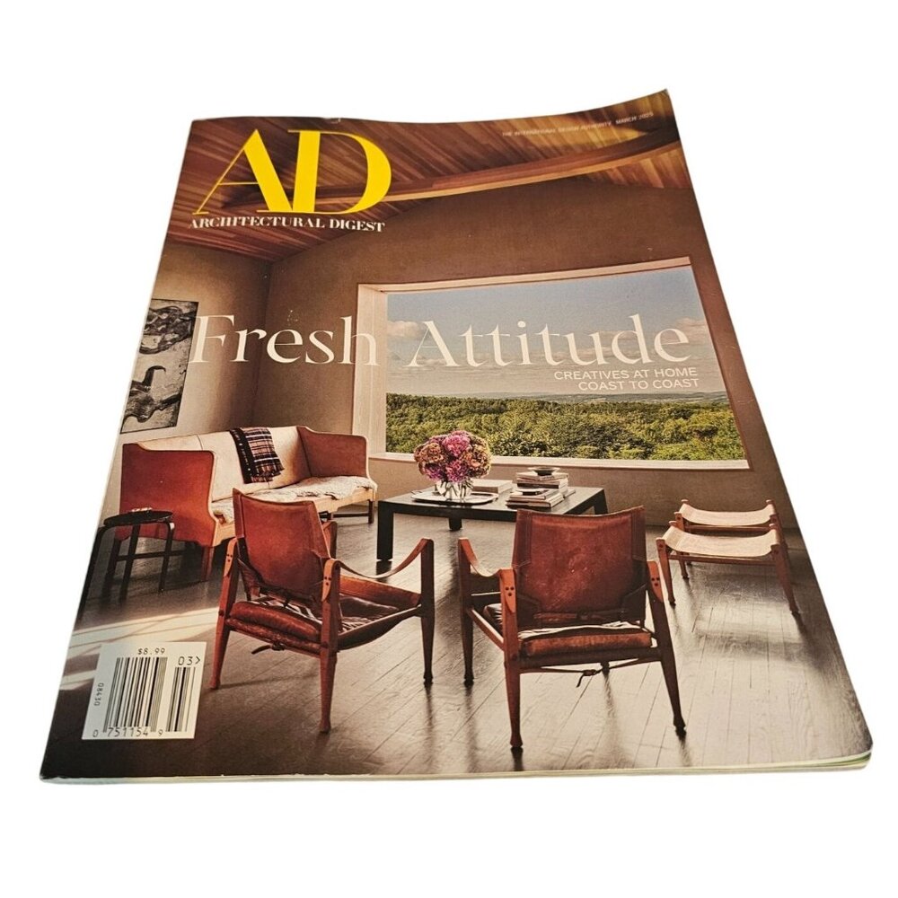 Architectural Digest Magazine March 2025 Issue Fresh Attitude Creatives At Home